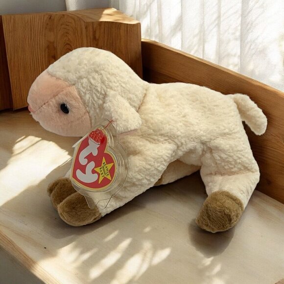 TY Beanie Babies "Ewey" The Lamb 8" Plush Toy Collectible 1999 NWT - Picture 2 of 6